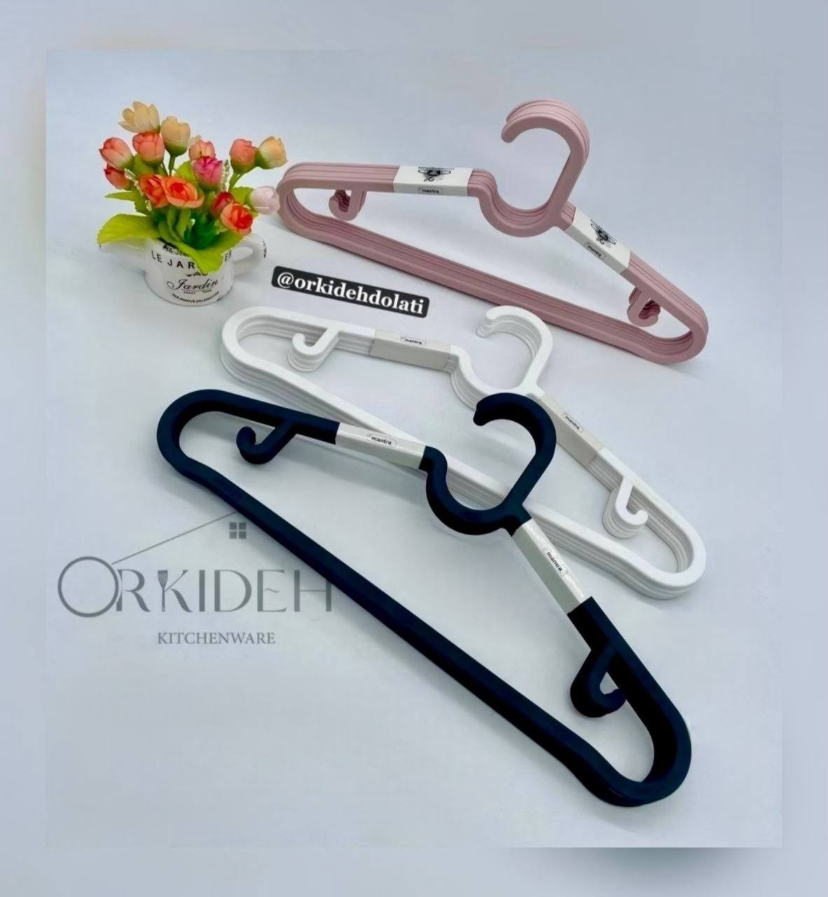 چوب لباسی مانترا بسته ۶ عددی